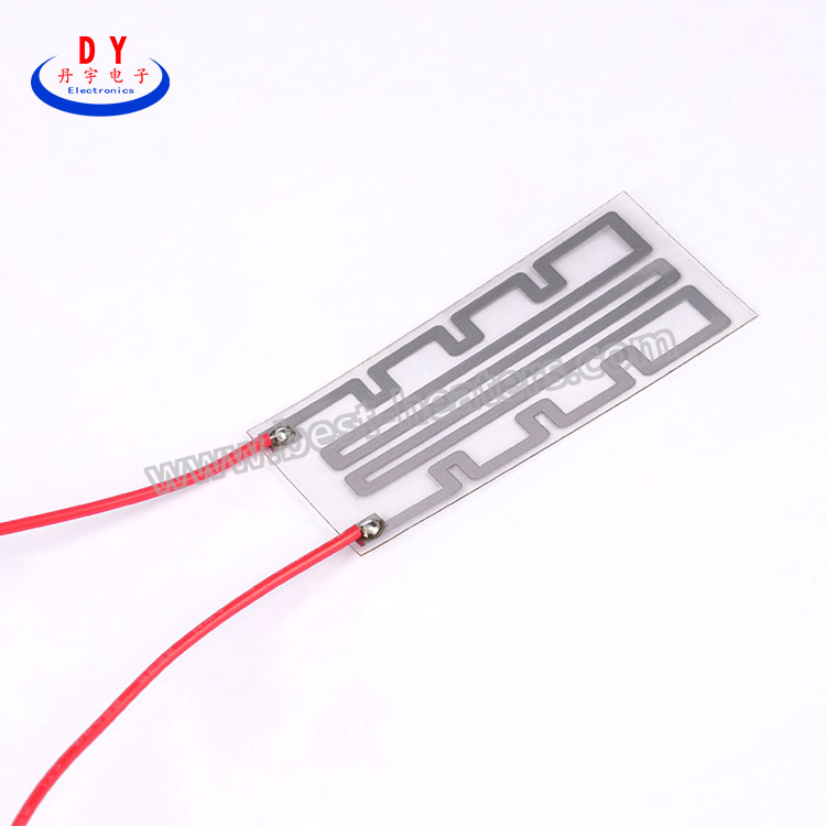 Clearly visible transparent heating element