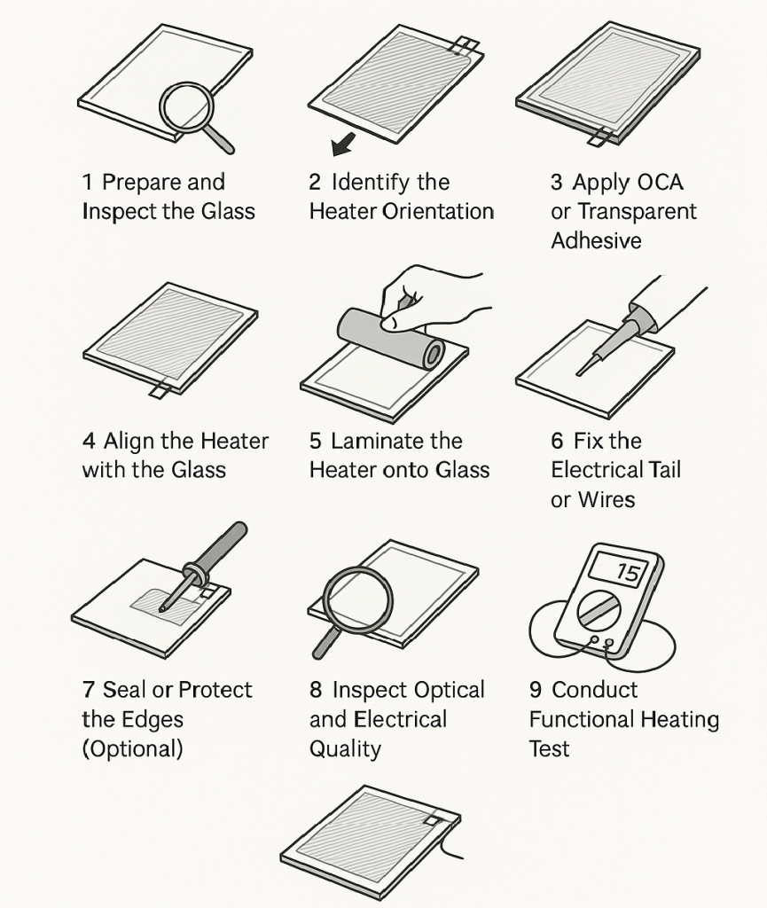 How to Install a Transparent Heater on Glass?